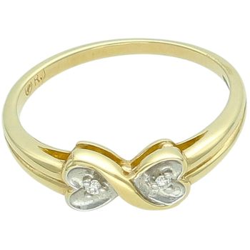 Złoty pierścionek 585 z diamentami 0,04 ct – znak nieskończoności.jpg